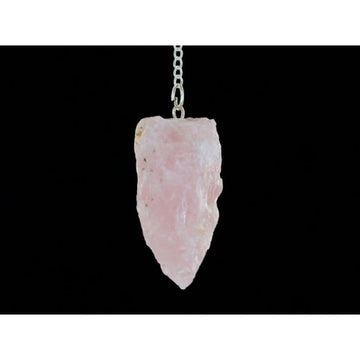 Rose Quartz Rough Pendulum