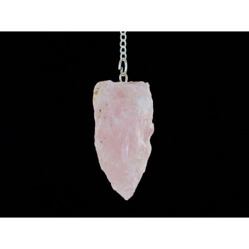 Rose Quartz Rough Pendulum