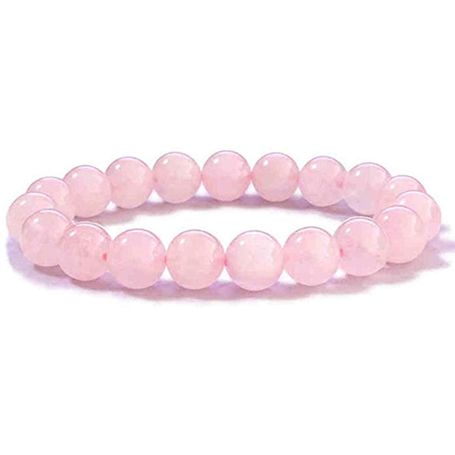ROSE QUARTZ 8MM GRADE (A) NATURAL ROUND BEADS