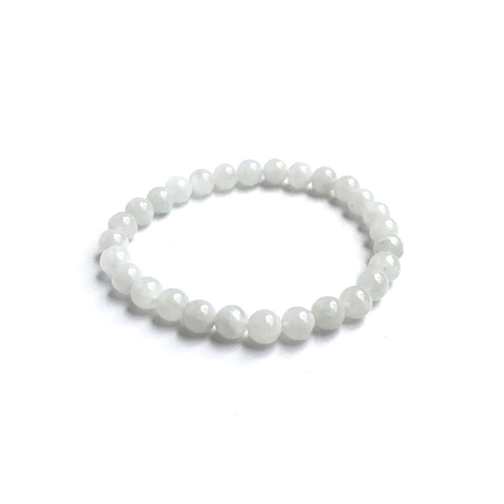 MOONSTONE 6MM GRADE (A) NATURAL ROUND BEADS