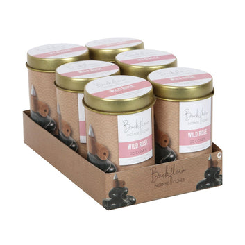 TINS OF ELEMENTS WILD ROSE JUMBO BACKFLOW CONES