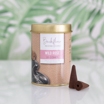 TINS OF ELEMENTS WILD ROSE JUMBO BACKFLOW CONES