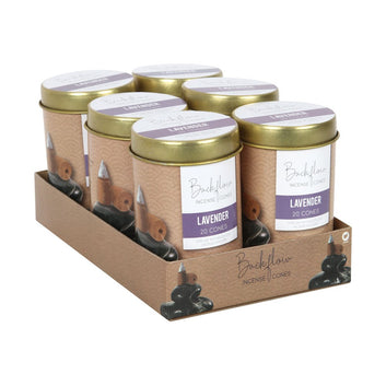 TINS OF ELEMENTS LAVENDER JUMBO BACKFLOW CONES