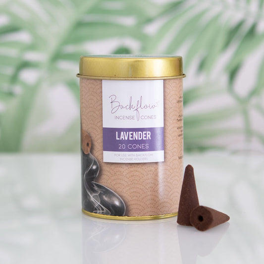TINS OF ELEMENTS LAVENDER JUMBO BACKFLOW CONES