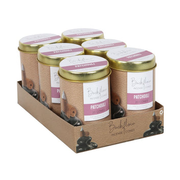 TINS OF ELEMENTS PATCHOULI JUMBO BACKFLOW CONES