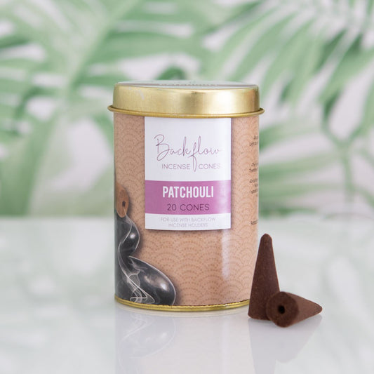 TINS OF ELEMENTS PATCHOULI JUMBO BACKFLOW CONES