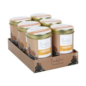 TINS OF ELEMENTS SANDALWOOD JUMBO BACKFLOW CONES