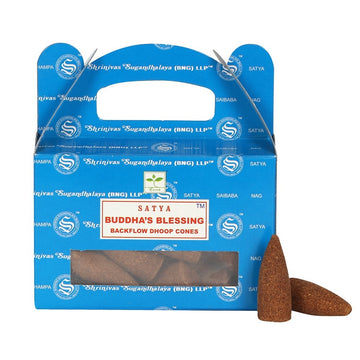 BUDDHA BLESSINGS BACKFLOW DHOOP CONES BY SATYA