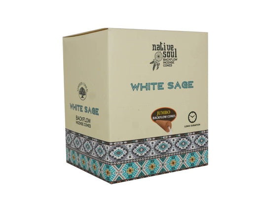 NATIVE SOUL WHITE SAGE BACKFLOW INCENSE CONES