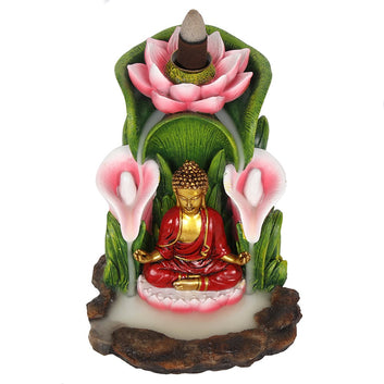 COLOURFUL BUDDHA BACKFLOW INCENSE BURNER
