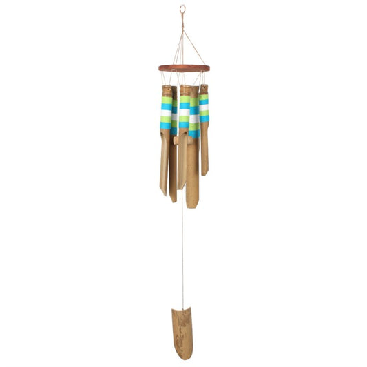 BLUE AND WHITE BAMBOO WINDCHIME