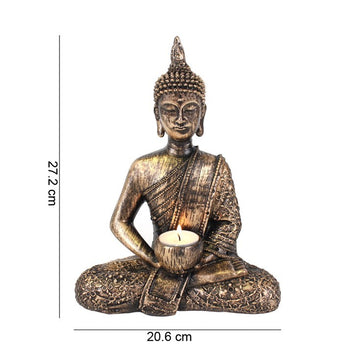 SITTING THAI BUDDHA TEALIGHT HOLDER