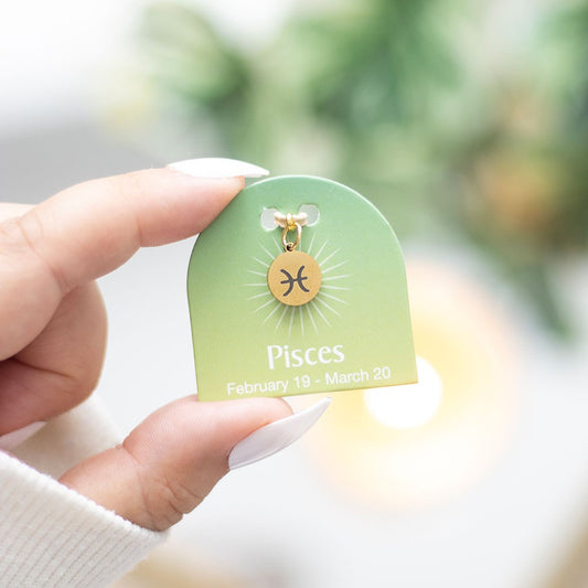 PISCES GOLD TONE ZODIAC SIGN CHARM