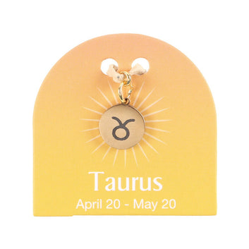 TAURUS GOLD TONE ZODIAC SIGN CHARM