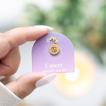 CANCER GOLD TONE ZODIAC SIGN CHARM