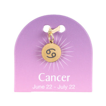 CANCER GOLD TONE ZODIAC SIGN CHARM