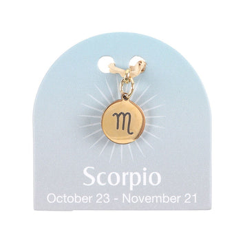 SCORPIO GOLD TONE ZODIAC SIGN CHARM