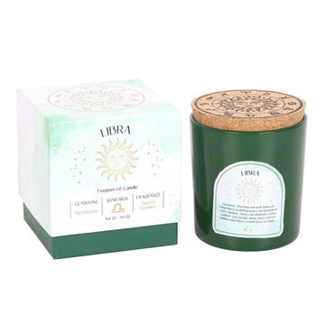LIBRA SWEET JASMINE GEMSTONE ZODIAC CANDLE