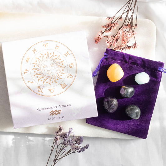 AQUARIUS CRYSTAL TUMBLESTONE SET
