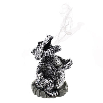 SILVER DRAGON INCENSE CONE HOLDER