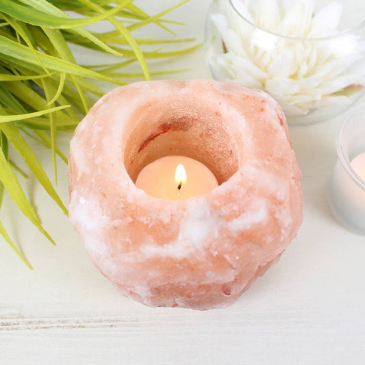 SINGLE SALT CANDLE HOLDER