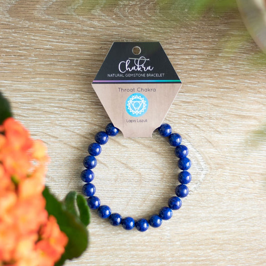 THROAT CHAKRA LAPIS LAZULI GEMSTONE BRACELET