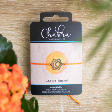 SACRAL CHAKRA CHARM BRACELET