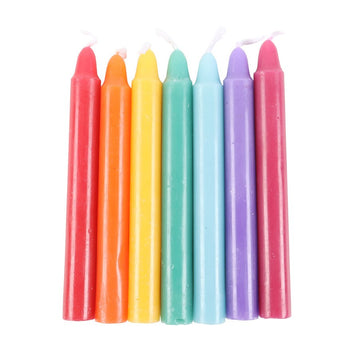 PACK OF 14 UNSCENTED CHAKRA ENERGY CANDLES