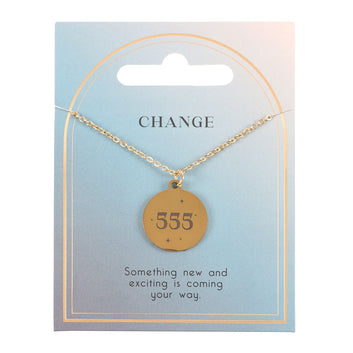 555 ANGEL NUMBER CHANGE NECKLACE