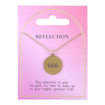 666 ANGEL NUMBER REFLECTION NECKLACE