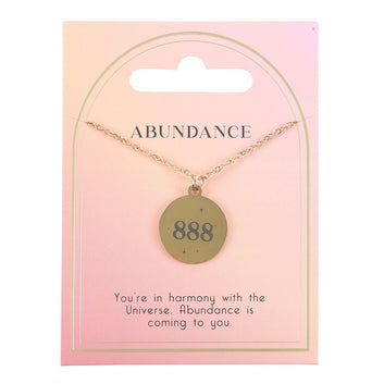 888 ANGEL NUMBER ABUNDANCE NECKLACE