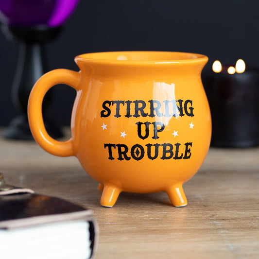 STIRRING UP TROUBLE CAULDRON MUG
