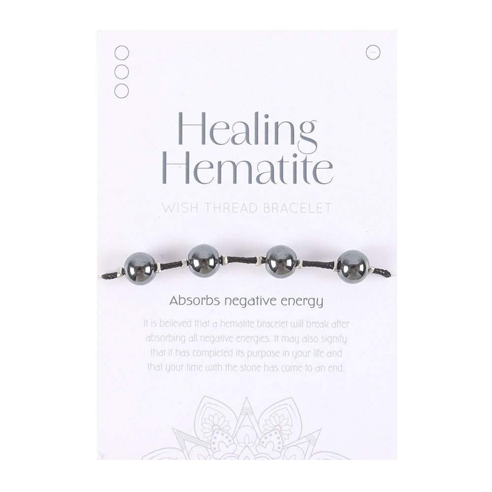 HEALING HEMATITE STRING BRACELET