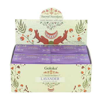 GOLOKA LAVENDER RESIN INCENSE SMUDGE CUPS