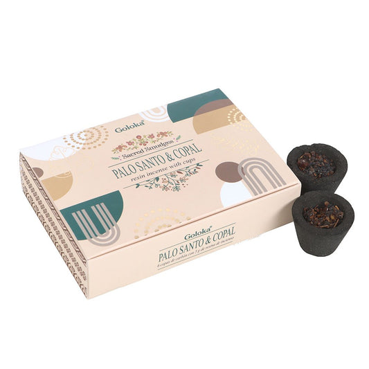 GOLOKA PALO SANTO & COPAL RESIN INCENSE SMUDGE CUPS
