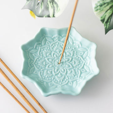 BLUE MANDALA INCENSE STICK HOLDER