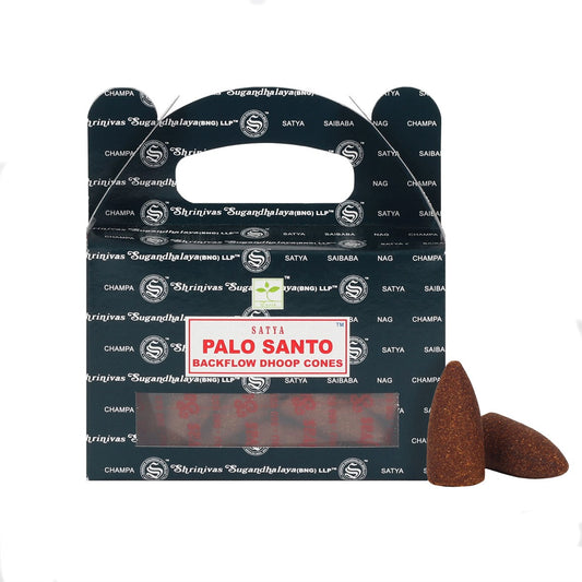PACKETS OF SATYA PALO SANTO BACKFLOW DHOOP CONES