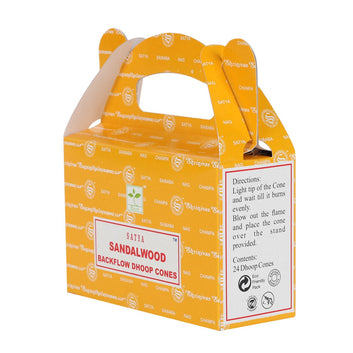 PACKETS OF SATYA SANDALWOOD BACKFLOW DHOOP CONES