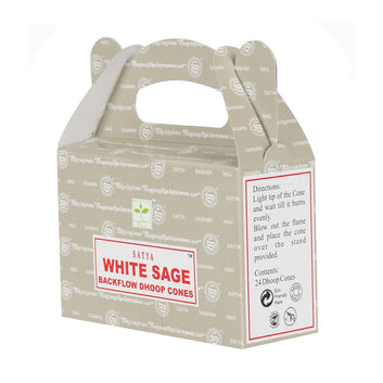 SATYA WHITE SAGE BACKFLOW DHOOP CONES