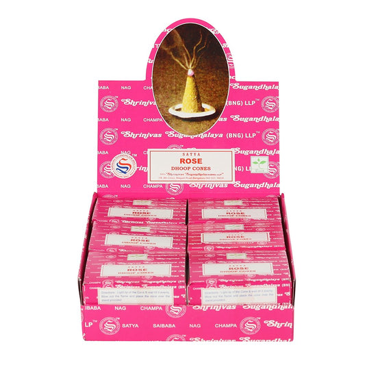ROSE DHOOP CONES BY SATYA