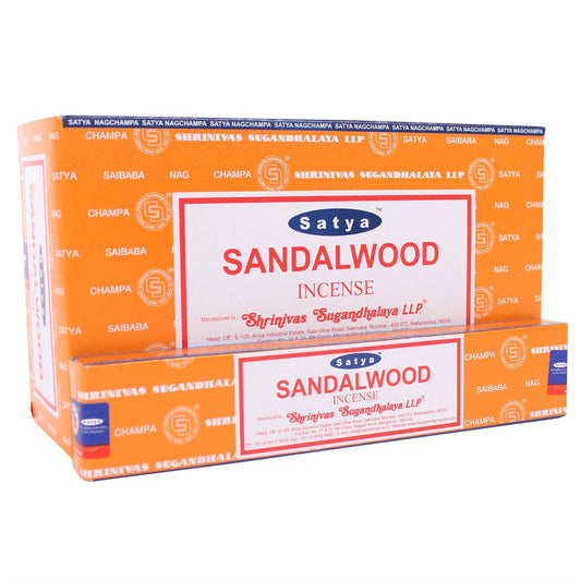 SANDALWOOD INCENSE STICKS BY SATYA