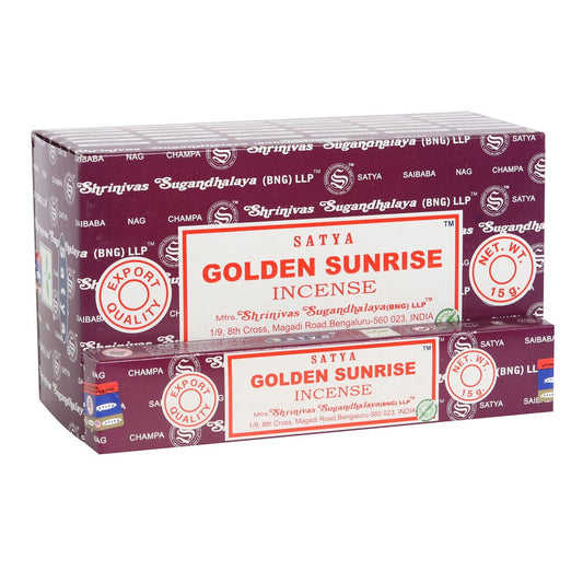 GOLDEN SUNRISE INCENSE STICKS BY SATYA