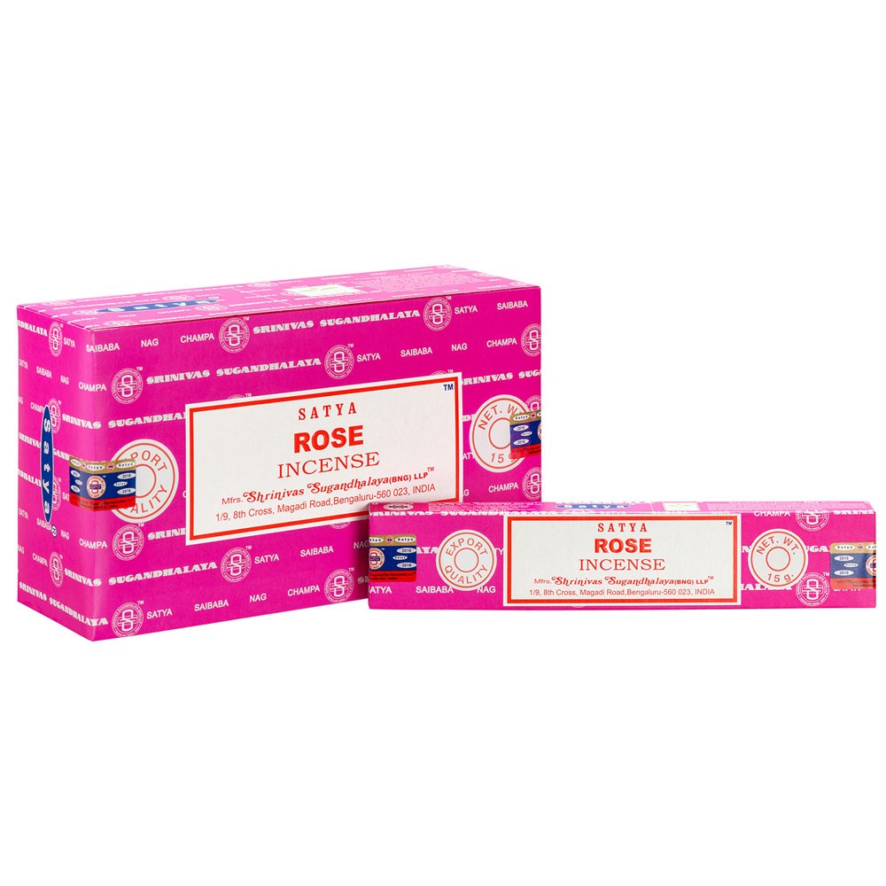 ROSE INCENSE STICKS BY SATYA