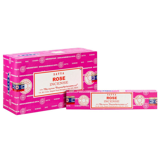 ROSE INCENSE STICKS BY SATYA