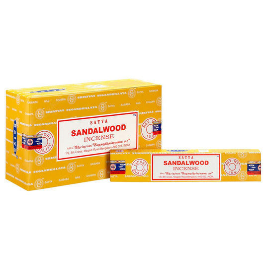 SANDALWOOD INCENSE STICKS BY SATYA