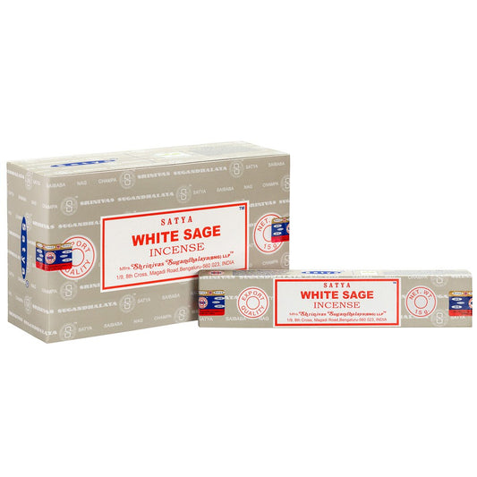WHITE SAGE INCENSE STICKS BY SATYA