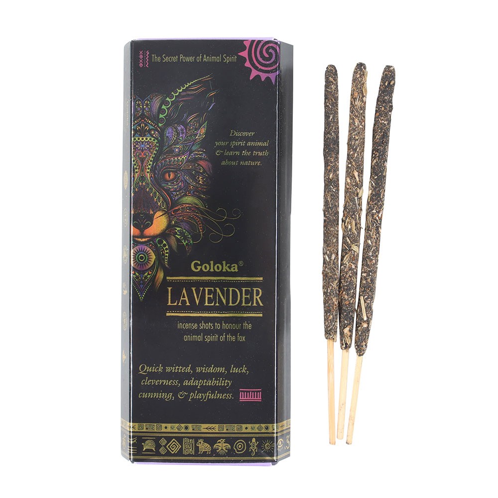 GOLOKA ANIMAL SPIRIT LAVENDER INCENSE SHOTS PACK