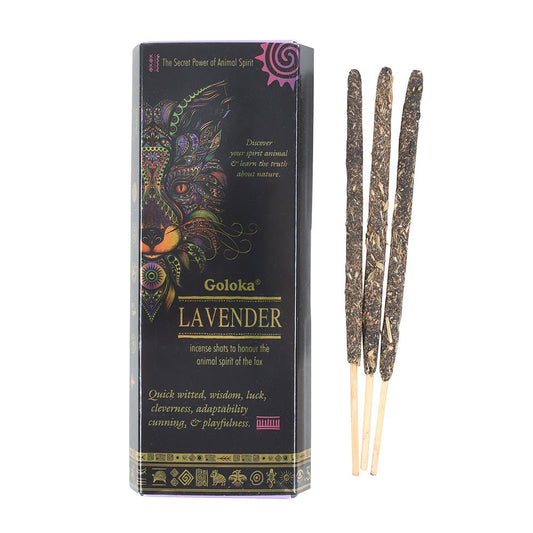 GOLOKA ANIMAL SPIRIT LAVENDER INCENSE SHOTS PACK