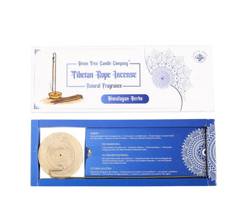HIMALAYAN HERBS TIBETAN ROPE INCENSE WITH HOLDER
