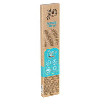 PALO SANTO & WHITE SAGE SMUDGE INCENSE STICKS